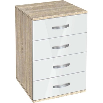 Bogdan Furniture G Скрин с чекмеджета Memo. bg, модел BM-Ava 500, ГБ сонома и бяло гланц