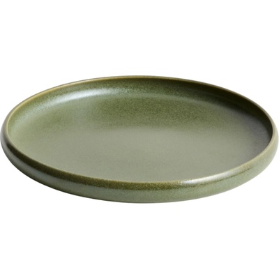 Kave Home Zelený keramický dezertní talíř Uilo 21 cm