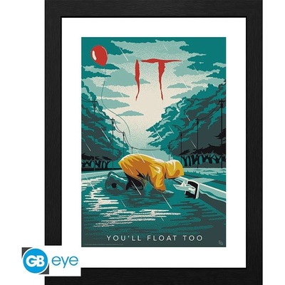 IT Zarámovaný plakát - Georgie you will float too
