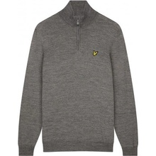 Lyle and Scott Quarter Zip pánsky golfový sveter sivá