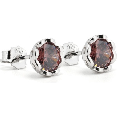 Rafity stříbrné náušnice s tanzanitem E0038PZ-28