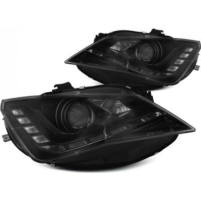 TUNING-TEC Headlights True Drl Black Fits Seat Seat Ibiza 6j 12-15