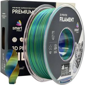 Smart Print FG-S116-E1, 3D нишка, PLA Silk, 1, 75mm, 1000g, Tri Color, Многоцветен (Червен, Син, Зелен) (FG-S116-E1)
