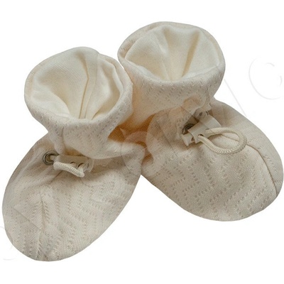 Baby Service capáčky so sťahovacou gumičkou Vlnky Babyservice béžová
