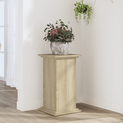 vidaXL Поставка за растения, сонома дъб, 33x33x60 см, инженерно дърво (852962)