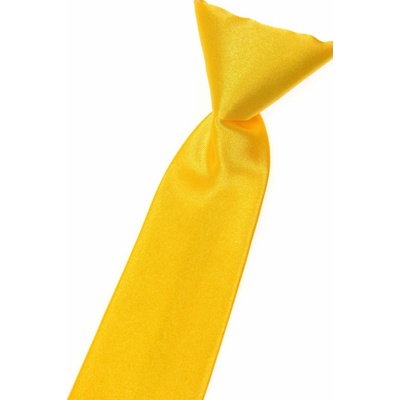 Chlapecká kravata žlutá hladká
