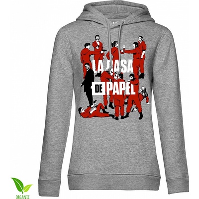 La Casa De Papel mikina La Pandilla hoodie Organic Girly Grey dámská – Zboží Dáma