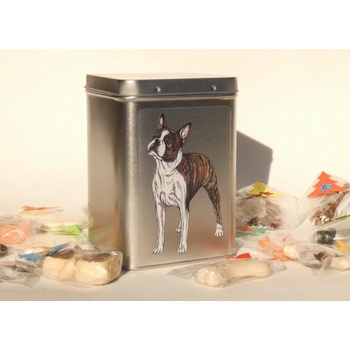 Kerásek Adventní kalendář pro psy v dóze s francouzským buldočkem 45 pamlsků 360 g