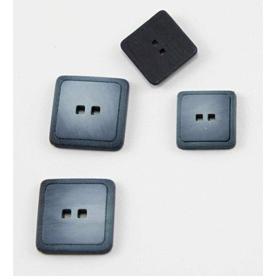 Dierkový gombík - tmavomodrý melír - 1,2 cm x 1,2 cm