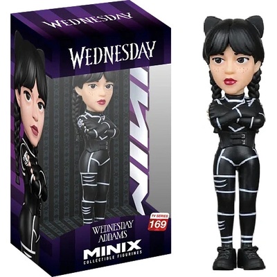 Minix Wednesday Addams as cat 12cm