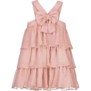 Mayoral Рокля с ефирна материя в светлорозов цвят за мини момиче Mayoral