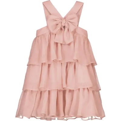 Mayoral Рокля с ефирна материя в светлорозов цвят за мини момиче Mayoral