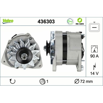 Alternátor VALEO 436303