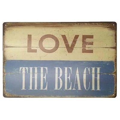 Ceduľa Love The Beach