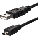 Netrack 203-01 USB AM / MINI 0,1m, černý