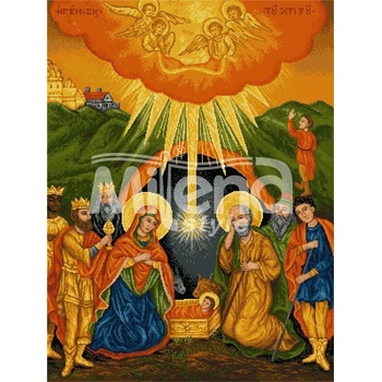 Milena Style Рождество - гоблен със схема конци dmc 1: 1