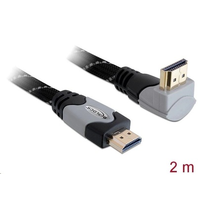 Delock 82994 High Speed derékszögű HDMI kábel 4K fekete-szürke 2m (82994) (82994)