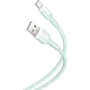 XO NB212 USB кабел за данни - Type-C, 100 см, СВЕТЛОЗЕЛЕН (XO-NB212)