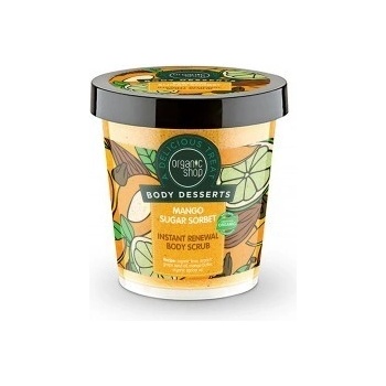 Organic Shop telový peeling Mangový cukrový sorbet 450 ml