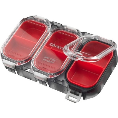 Daiwa Vodotesná Krabička Waterproof Sealed Unit Case 900 Červená 9 Priehradok