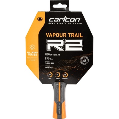 Carlton Хилка за тенис на маса Carlton Vapour Trail R2 Table Tennis Bat Adults -