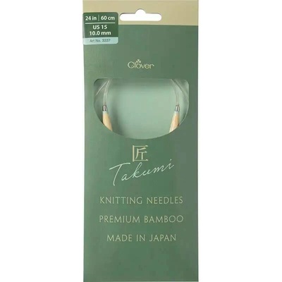 Clover kruhové otočné fixní jehlice Pro Takumi 60cm 10mm