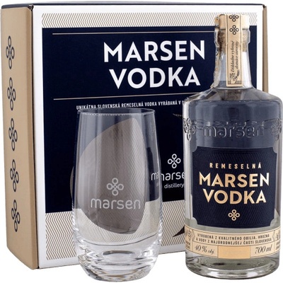 Marsen Vodka 40% 0,7 l (darčekové balenie 1 pohár)
