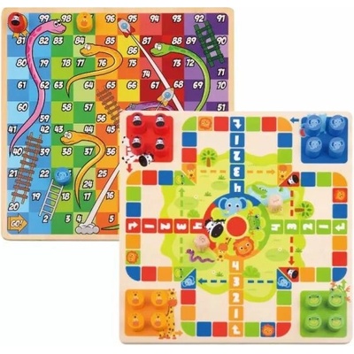 Tooky Toy: 2 v 1 Kto sa smeje naposledy, Hadia a rebríky - spoločenská hra