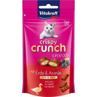 Vitakraft CRISPY CRUNCH с патица и арония за котки, 60 г