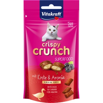 Vitakraft CRISPY CRUNCH с патица и арония за котки, 60 г