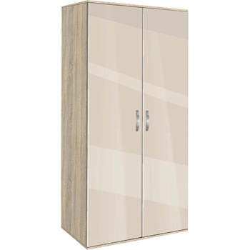 Bogdan Furniture G Двукрилен гардероб Memo. bg, модел BM-Ava 2, Гб сонома и крем гланц