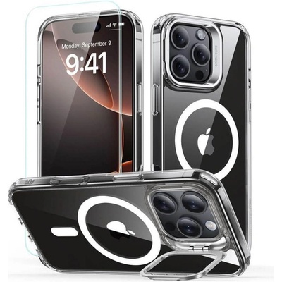 ESR Magsafe Калъф и Протектор за iPhone 16 Pro, ESR Classic Hybrid Kickstand Magnetic Case, Прозрачен (4894240243787)