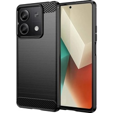 SES Ochranný silikónový karbón Xiaomi Redmi Note 13 4G - čierne