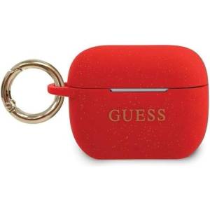 Guess Предпазен калъф Airpods Guess Silicone, За Airpods Pro GUACAPSILGLRE R (3700740493656)