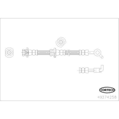 Brzdová hadica CORTECO 49374258 49374258