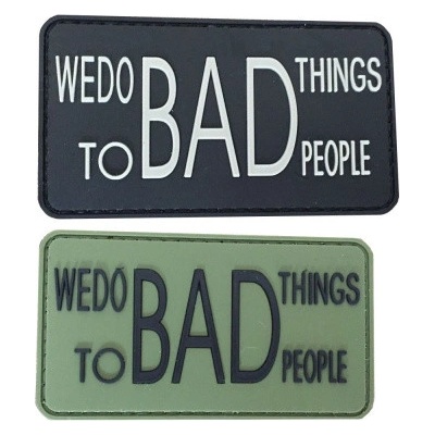 ARMED PATCHES PVC nášivka We do Bad Things, zelená