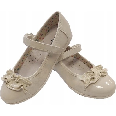 Wojtylko balerínky elegantní lesklé béžové – Zboží Dáma