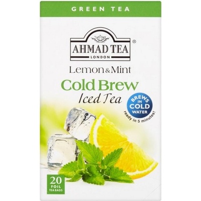 Ahmad Tea Cold Brew Iced Tea Green Lemon & Mint 20 x 2 g