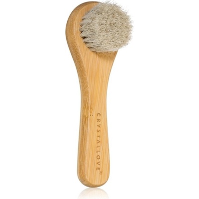 Crystallove Bamboo Face Brush čistiaca kefka na pleť 1 ks