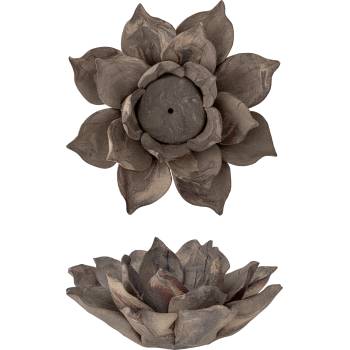 Bloomingville Свещник за чаена свещ Eira 13 см кафяв (82061823)