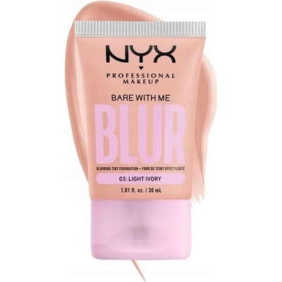 NYX Professional Makeup Bare With Me Blur Tint hydratačný make-up 03 Light Ivory 30 ml