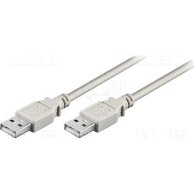 Goobay 93376 USB 2.0, USB A vidlice, z obou stran, 3m, šedý