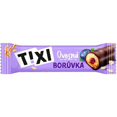 Tixi Ovesná tyčinka s borůvkovou náplní a kakaovou polevou 30g