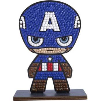 Craft Buddy Диамантена фигурка Craft Buddy - Капитан Америка (CBCAFGR-MCU005)