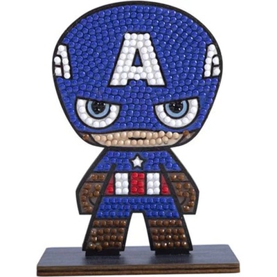 Craft Buddy Диамантена фигурка Craft Buddy - Капитан Америка (CBCAFGR-MCU005)