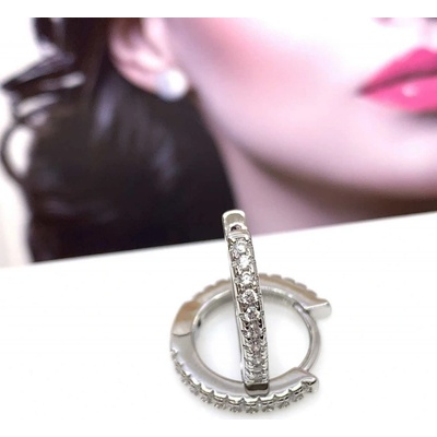 Jan Kos jewellery stříbrné náušnice kruhy 12122452