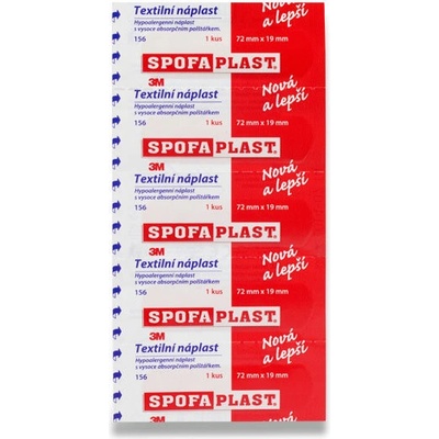 Spofaplast Textilní náplast 72 x 19 mm 5 ks