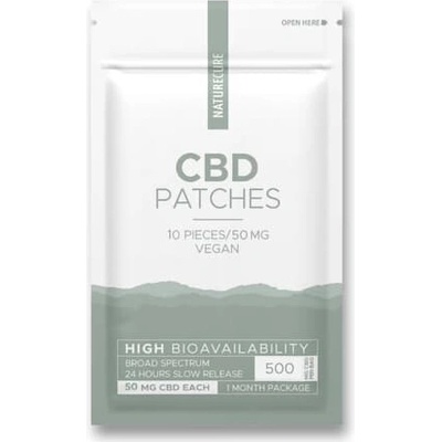CBD náplast 50mg 10 ks NATURE CURE