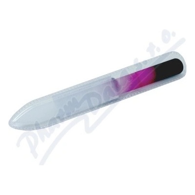Pilník skleněný barevný oboustranný 14 cm 1110B