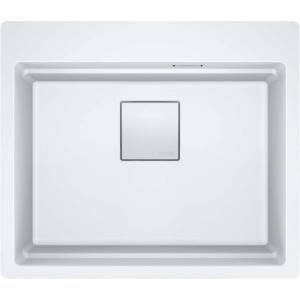 Franke Kubus 2 Pro - Мивка от фрагранит KNG PRO 610-53, бяла ледена 114.0749. 421 (114.0749.421) Мивка за вграждане
